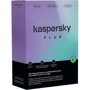 Kaspersky Plus (Internet Security) - 3 Postes / 1 an